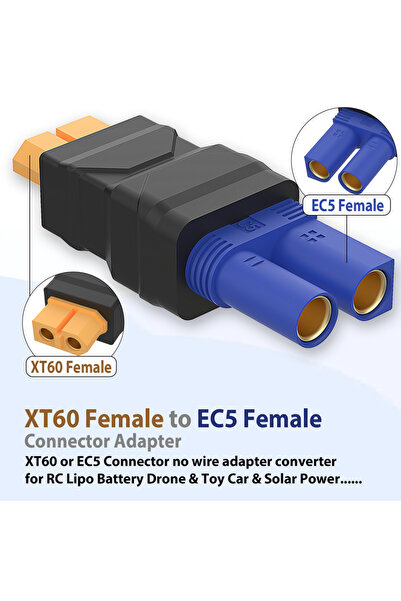 Choice1 محول من XT60F إلى EC5F، محول من EC5 إلى XT60، محول من XT60 ذكر إلى EC...