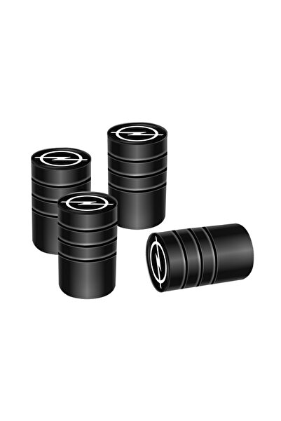 Choice1 غطاء صمام السيارة من سبائك الألومنيوم A-Black، 4 قطع، ملحقات مانعة لل...