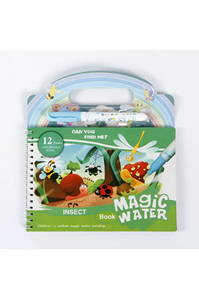 Choice1 كتاب رسم سحري بالماء على شكل حشرات - لعبة مونتيسوري قابلة لإعادة الاس...