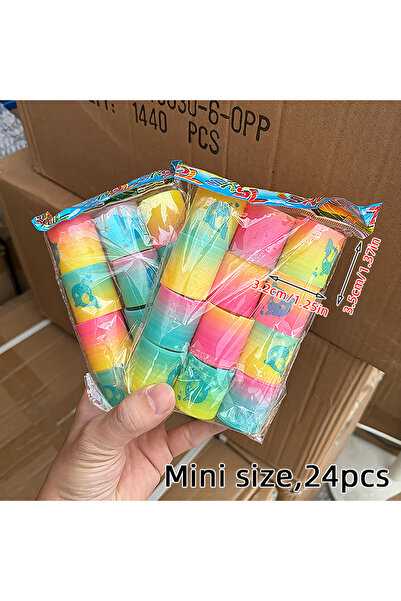 Choice1 24pcs RR Rainbow Magic Springs Circle Toys Kids' Birthday Party Favor...