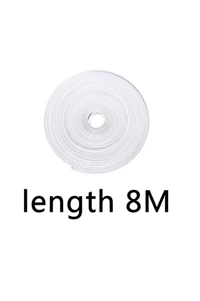 Choice3 شريط حماية حواف عجلات السيارة أبيض بطول 8 أمتار، لاصق لامع غير لامع ل...