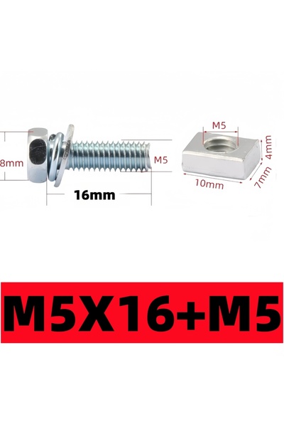 Choice3 طقم براغي وصواميل طرفية لبطارية الدراجة النارية M5x16-2Set - طقم براغ...