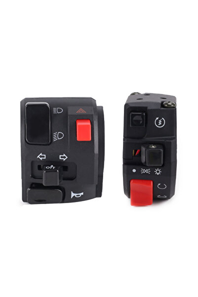 Choice1 1pair 22mm Motorcycle Switches Motorbike Horn Button Turn Signal Elec...