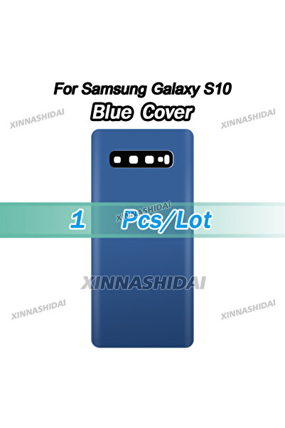Choice3 1pcs blue cover Tested New For S10 Battery Back Cover Glass Panel Rea...