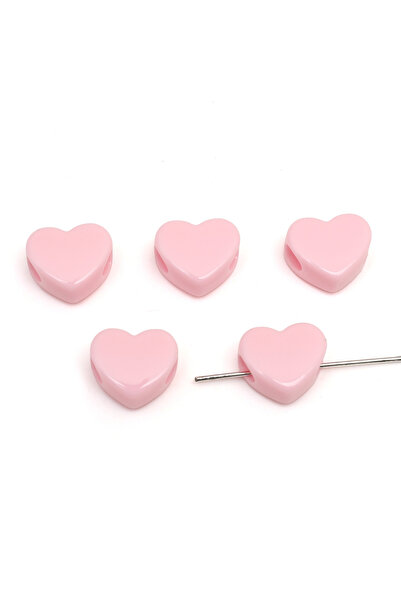Choice13 Color3 10pcs 10-30Pcs Acrylic Large Hole Heart Beads Loose Spacer Be...