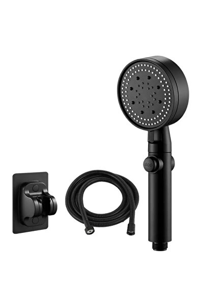 Choice7 Black se High Pressure Shower Head 5 Modes Adjustable Showerheads wit...