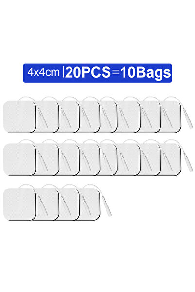 choice2 20 قطعة (عبوة من 10 قطع) 4x4 سم، 10/20 قطعة من وسادات الأقطاب الكهربا...