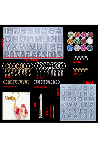 Choice12 مجموعة قوالب راتنج السيليكون الثلاثية، مجموعة قوالب صب راتنج الإيبوك...