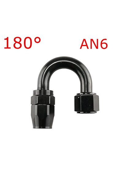 Choice6 وصلة خرطوم ألومنيوم دوارة سوداء AN6-180 قطعة واحدة AN4/6/810/12 مستقي...