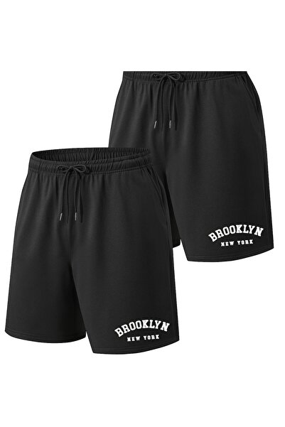 Eşofmancım Unisex Summer Thin Printed Short Shorts