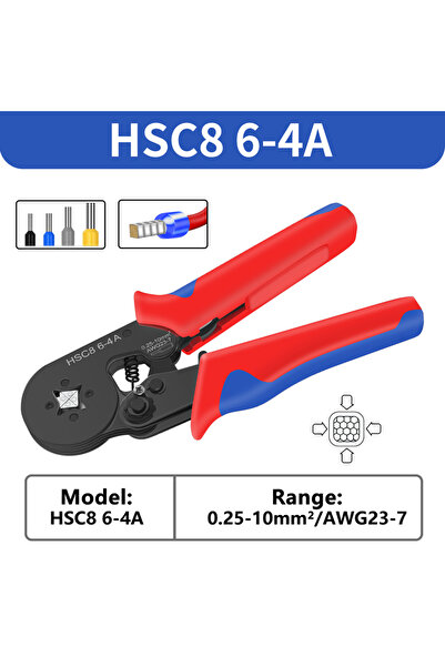Choice8 أداة تجعيد الحلقات HSC8 6-4A، كماشة تجعيد كهربائية HSC8 6-4/6-6 لتجعي...
