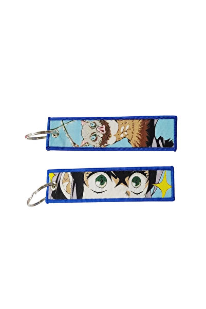 Choice4 سلسلة مفاتيح أنمي KDS-05 من بانداي، مزينة بتطريز مانغا لطيف على شكل ط...