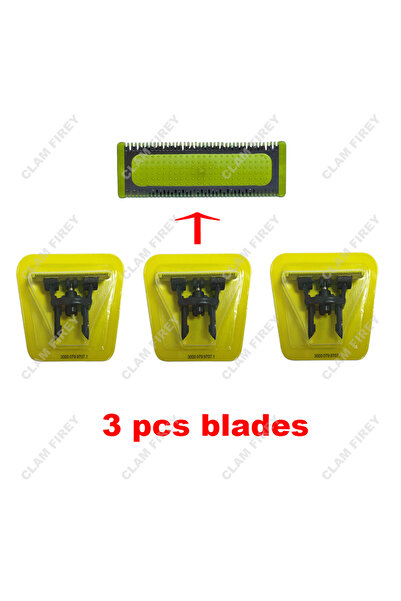 Choice3 3 شفرات بديلة لماكينات الحلاقة ذات المشط الواحد (1/2/3/4/5) QP2520 QP...