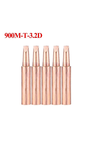 Choice8 لون نحاسي 3.2D، 5 قطع، 900M-T، رأس مكواة لحام نقي، مكواة لحام، محطة ل...