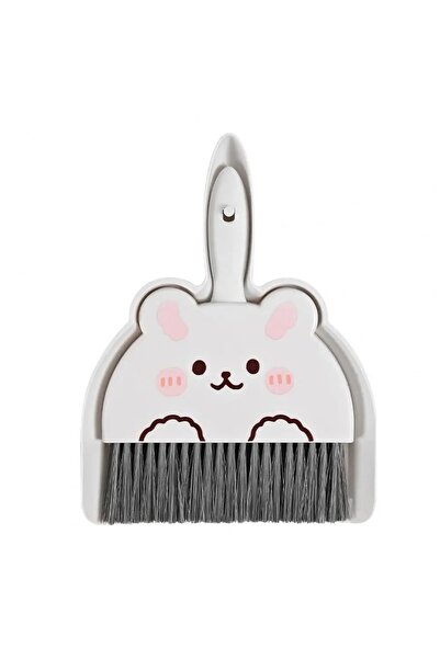 choice2 White 2Pcs/Set Small Broom Dustpan Set Cartoon Rabbit Bear Frog Patte...