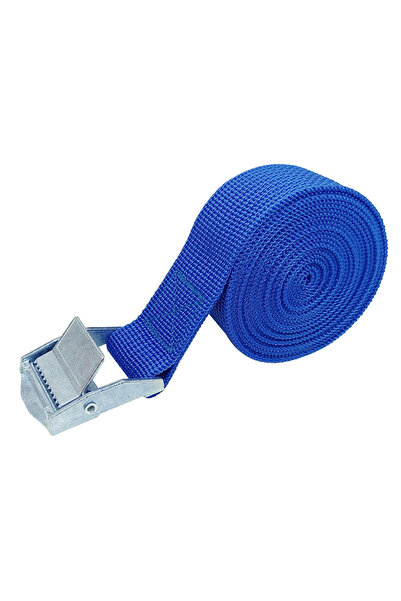 Choice4 حزام شحن أزرق بطول مترين مع مشبك، حزام ربط للدراجات النارية والسيارات...