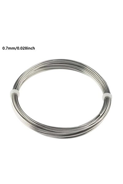 Choice6 سلك فولاذي مقاوم للصدأ 0.7 مم، 50 متر، لفة واحدة أو 1-3 لفات، سلك حرف...