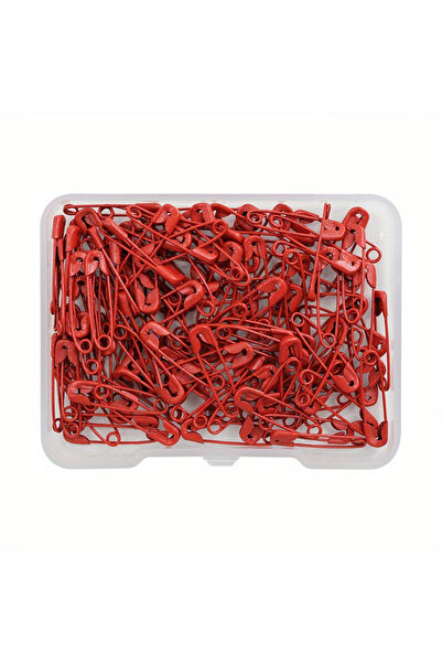 Choice4 red 120Pcs Safety Pins Colored Metal Safety Pins with Storage Box Sma...