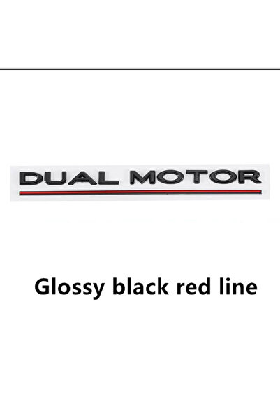 Choice1 شعار ثلاثي الأبعاد أسود لامع وأحمر، ثنائي المحرك، حروف مسطرة، شعار لس...