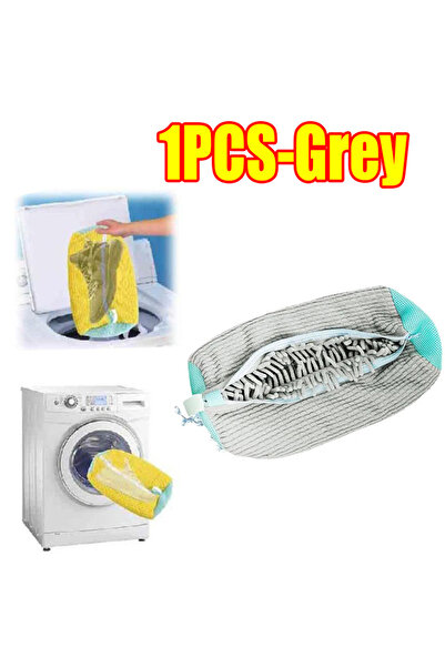 Choice19 1PCS-grey Laundry Bags Shoe Washing Machine Bag-with Zipper Laundry ...