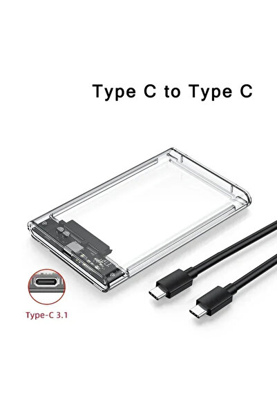 Choice1 USB C-USB C USB 3.0/Type C HDD Enclosure 2.5 inch SATA SSD External H...