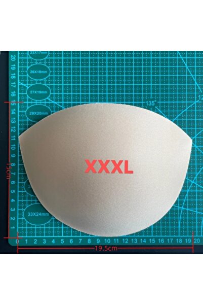 Choice4 1 Pair skin XXXL 1Pair Large Size Breathable Thin Sponge Chest Pad So...