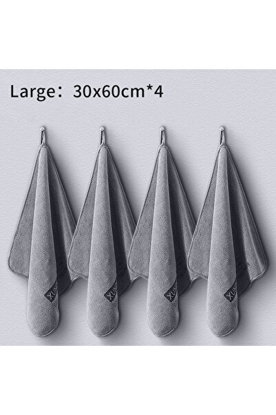 Choice6 منشفة غسيل سيارات فاخرة من الألياف الدقيقة، 4 قطع، مقاس 30×60 سم، لتن...