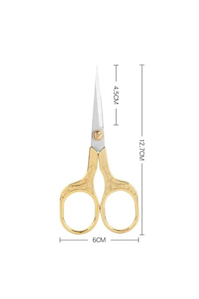 Choice5 Gold Sharp Durable Stainless Steel Antique Scissors Professional Fabr...