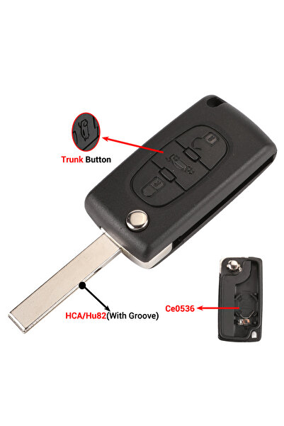 Choice7 3B Trunk HCA Ce0536 jingyuqin 2/3 Butt for Peugeot 207 307 308 407 60...