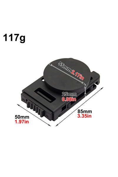 Choice1 مزود بقفل 55 مم، مشبك حزام مغناطيسي قابل للتعديل، محمول، لفّ مطاطي، ك...