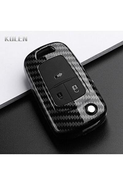 Choice3 غطاء مفتاح سيارة بثلاثة أزرار من ألياف الكربون ABS، بتصميم أنيق يناسب...