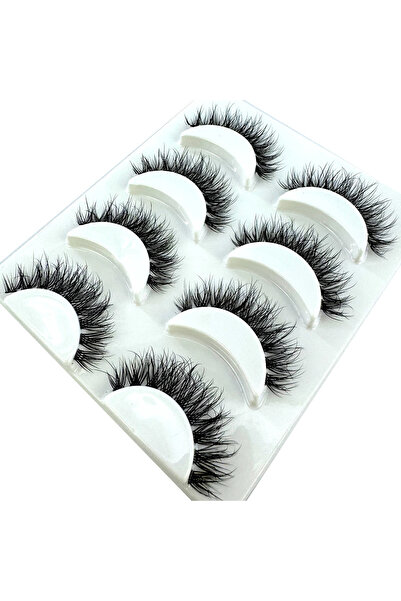 Choice1 4 أزواج - TK-10-5D، رموش صناعية جديدة ثلاثية الأبعاد كثيفة وناعمة، مع...