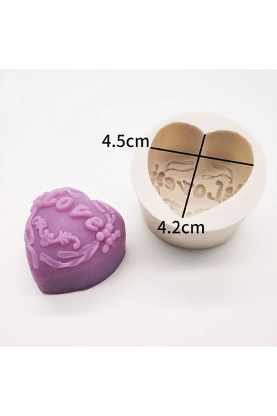 Choice3 83000428 قالب سيليكون ثلاثي الأبعاد على شكل زهرة الحب، مناسب لصنع الص...