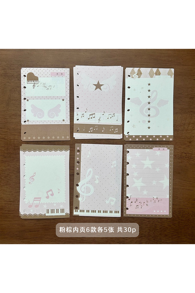 choice2 Music Page 30P Summer ean Blue Binder A7 Trifold PVC Cover Organizer ...