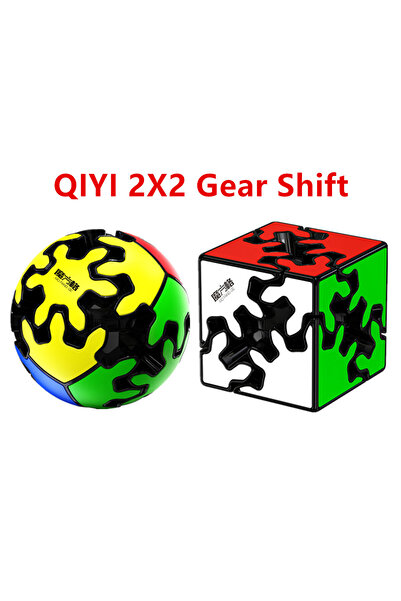 Choice1 مكعب وكرة QIYI السحري ذو التروس 2×2، مكعب تغيير التروس، ألعاب احترافي...