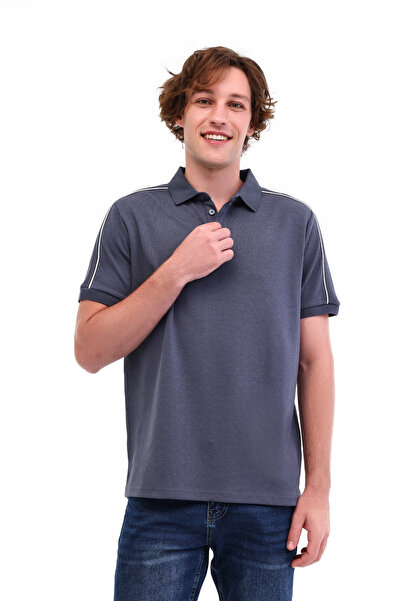 Kinetix تي شيرت رجالي بأكمام قصيرة من ML MARK 12ESS300 5FX باللون الرمادي