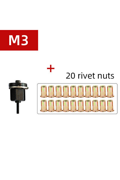 Choice6 مجموعة أدوات تثبيت صواميل برشام M3-20 قطعة، محول M3 M4 M5 M6 M8 M10 M...