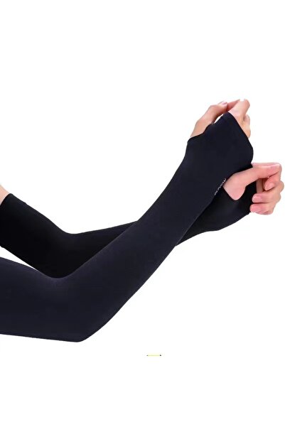 Choice3 قفازات رياضية نسائية سوداء من حرير، قطعتان (زوج واحد)، وقاية من الشمس...