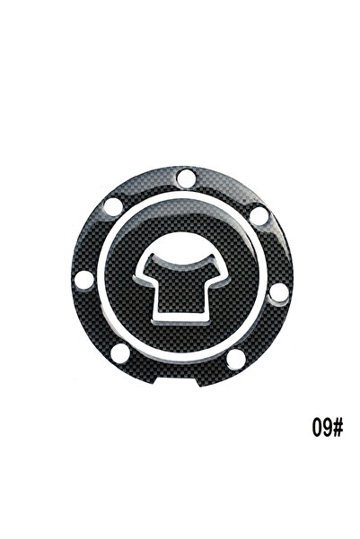 Choice4 09 Carbon Fiber Fuel Gas Oil Cap Tank Pad Tankpad Protector Sticker F...