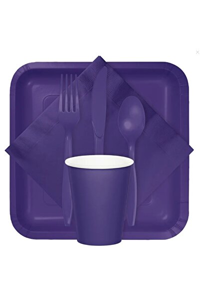 Creative Converting Touch Of Color Purple Luncheon Napkins 50Ct