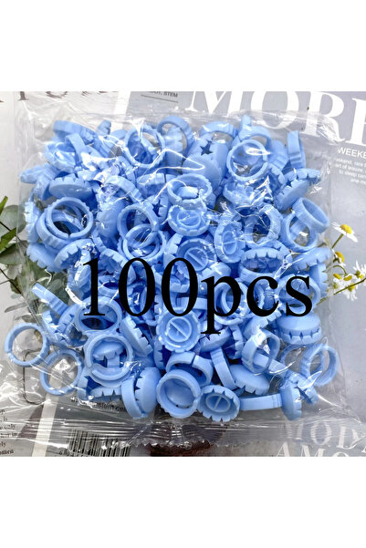 choice2 زهرة زرقاء S2، 100 قطعة، عبوة بالجملة، غراء رموش للاستخدام مرة واحدة،...