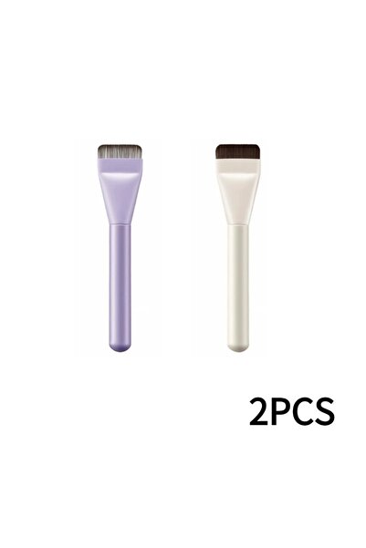 choice2 C 1/2 PCS Flat-head Foundation Brush Professional Ultra-thin Brush He...