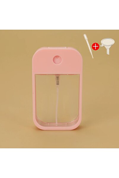 Choice5 زجاجة عطر بلاستيكية وردية اللون سعة 40 مل وزجاجة عطر بإطار كرتوني سعة...