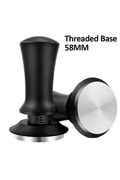 Choice8 Black Thread 58mm Coffee Tamper Ctant Pressure Stainless Steel Coffee...