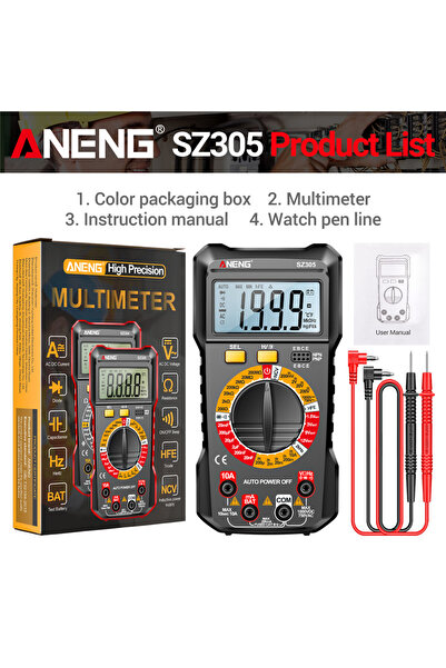 Choice ANENG SZ305 Black ANENG SZ305 Digital Multimeter Professional AC/DC Vo...