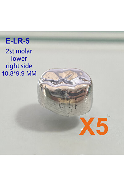 Choice24 طقم إعادة تعبئة تيجان الأسنان المؤقتة للأطفال من الفولاذ المقاوم للص...