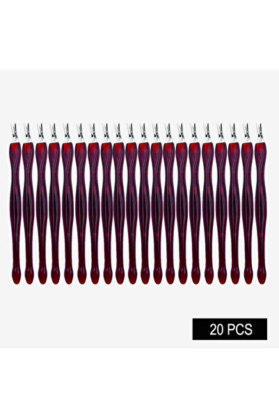 choice2 20 قطعة - أحمر، 5/10/20/50 قطعة، مزيل الجلد الميت، شوكة تزيين الأظافر...