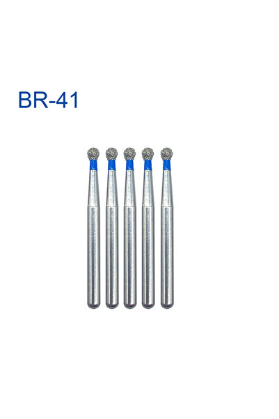 Choice5 BR-41، 5 قطع/عبوة، مثقاب أسنان FG بقطر 1.6 مم، مقبض يدوي عالي السرعة،...