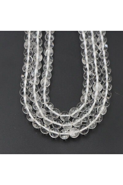 Choice95 8mm 45 to 48pcs Clear Quartz Natural Stone Beads Clear Quartz Round ...