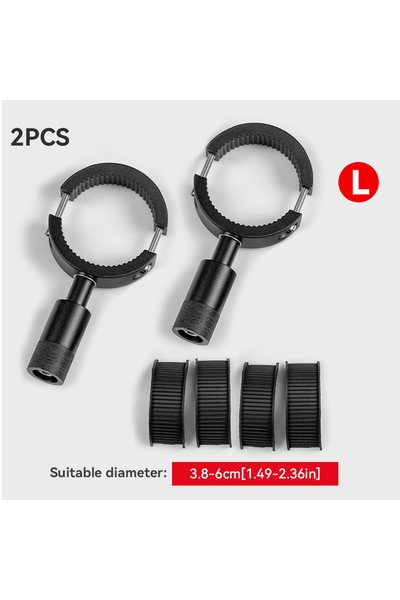 Choice3 2PCS L Motorcycle Fog Lights Bracket Tube Mounting Holder 20-38/38-60...